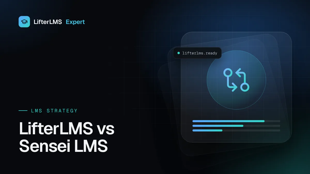 Illustration for “LifterLMS vs Sensei LMS: Two Different Ideas of a WordPress LMS”